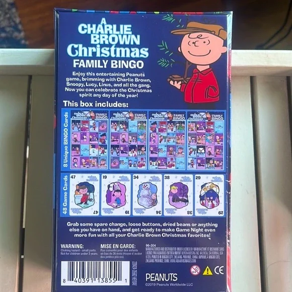 A Charlie Brown Christmas Family Bingo - Picture 2 of 2